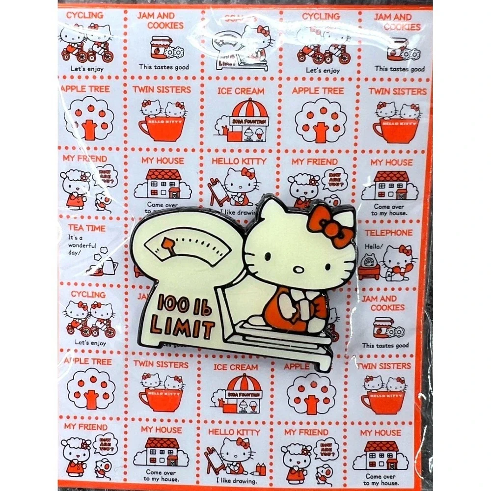 Sanrio Hello Kitty My Melody‎ Pin Set Japan Exclusive Nostalgic Pins Kawaii